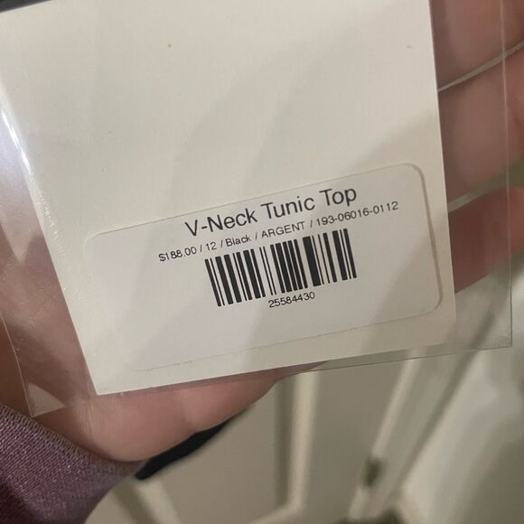 Argent V Neck Tunic Top - Picture 5 of 7